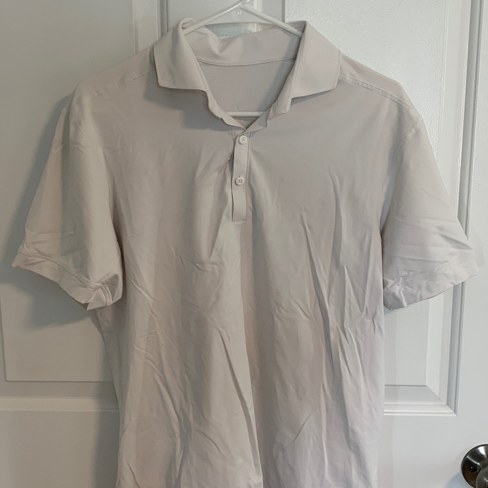 Lululemon Men's White Athletic Polo, M